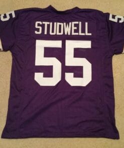 Scott Studwell UNSIGNED CUSTOM Made Purple Jersey