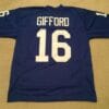 Frank Gifford UNSIGNED CUSTOM Made Blue Jersey