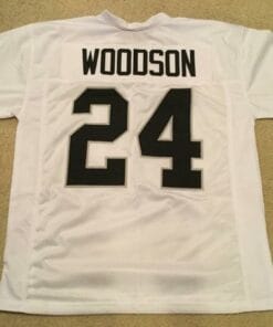 Charles Woodson UNSIGNED CUSTOM Made White Jersey