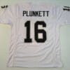 Jim Plunkett UNSIGNED CUSTOM Made White Jersey