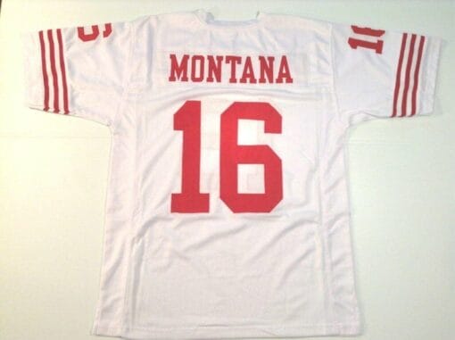 Joe Montana UNSIGNED CUSTOM Made White Jersey