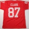Dwight Clark UNSIGNED CUSTOM Made Red Jersey