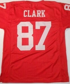 Dwight Clark UNSIGNED CUSTOM Made Red Jersey