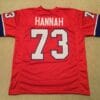 John Hannah UNSIGNED CUSTOM Made Red Jersey
