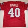 Mike Haynes UNSIGNED CUSTOM Made Red Jersey