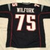 Vince Wilfork UNSIGNED CUSTOM Made Blue Jersey