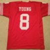 Steve Young UNSIGNED CUSTOM Made Red Jersey