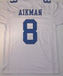 Troy Aikman UNSIGNED CUSTOM White Jersey