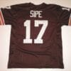 Brian Sipe UNSIGNED CUSTOM Made Brown Jersey