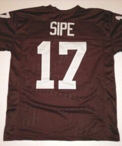 Brian Sipe UNSIGNED CUSTOM Made Brown Jersey