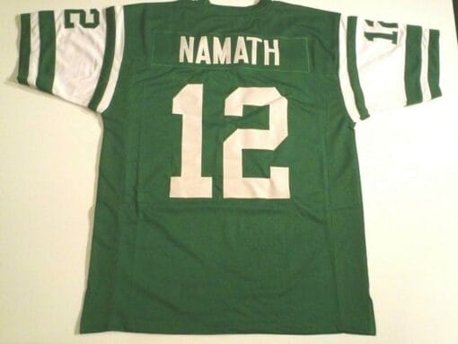 Joe Namath UNSIGNED CUSTOM Made Green Jersey