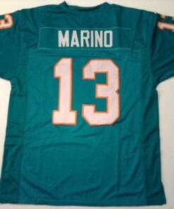 Dan Marino UNSIGNED CUSTOM Made Teal Jersey