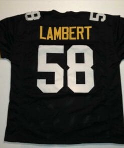Jack Lambert UNSIGNED CUSTOM Made Black Jersey