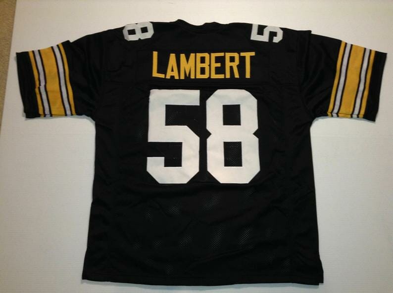 Jack Lambert UNSIGNED CUSTOM Made Black Jersey