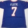 Doug Flutie UNSIGNED CUSTOM Made Blue Jersey
