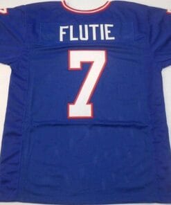 Doug Flutie UNSIGNED CUSTOM Made Blue Jersey