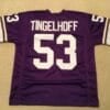 Mick Tingelhoff UNSIGNED CUSTOM Made Purple Jersey