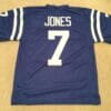 Bert Jones UNSIGNED CUSTOM Made Blue Jersey