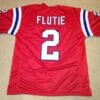 Doug Flutie UNSIGNED CUSTOM Made Red Jersey