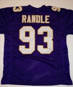 John Randle UNSIGNED CUSTOM Made Purple Jersey