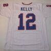 Jim Kelly UNSIGNED CUSTOM Made White Jersey