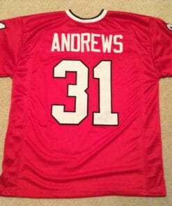 William Andrews UNSIGNED CUSTOM Made Red Jersey