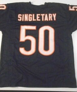 Mike Singletary UNSIGNED CUSTOM Made Blue Jersey