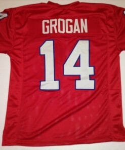 Steve Grogan UNSIGNED CUSTOM Made Red Jersey