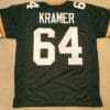 Jerry Kramer UNSIGNED CUSTOM Made Green Jersey