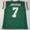Ron Jaworski UNSIGNED CUSTOM Made Green Jersey