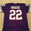 Paul Krause UNSIGNED CUSTOM Made Purple Jersey