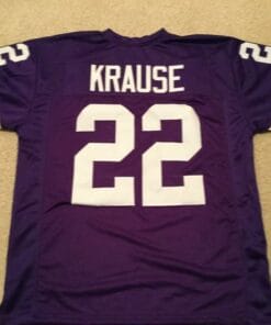 Paul Krause UNSIGNED CUSTOM Made Purple Jersey