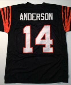 Ken Anderson UNSIGNED CUSTOM Made Black Jersey