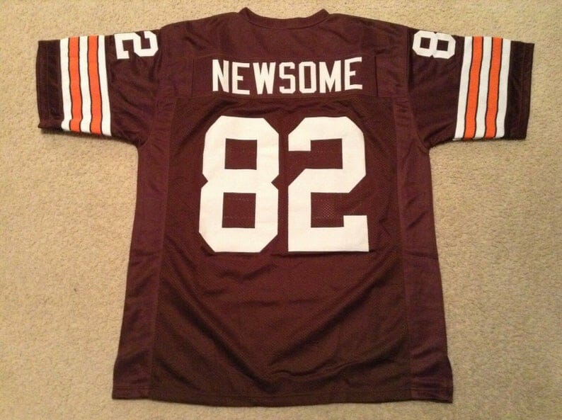 Ozzie Newsome UNSIGNED CUSTOM Made Brown Jersey