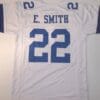 Emmitt Smith UNSIGNED CUSTOM Made White Jersey