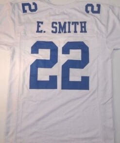 Emmitt Smith UNSIGNED CUSTOM Made White Jersey