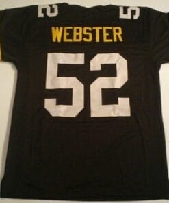 Mike Webster UNSIGNED CUSTOM Made Black Jersey
