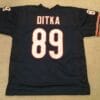 Mike Ditka UNSIGNED CUSTOM Made Blue Jersey