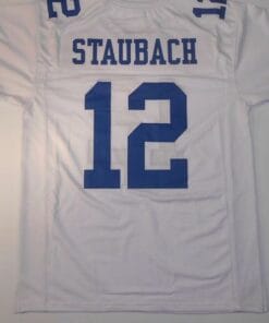Roger Staubach UNSIGNED CUSTOM Made White Jersey