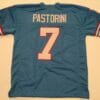 Dan Pastorini UNSIGNED CUSTOM Made Blue Jersey