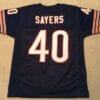 Gale Sayers UNSIGNED CUSTOM Made Blue Jersey