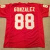 Tony Gonzalez UNSIGNED CUSTOM Made Red Jersey