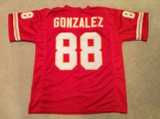 Tony Gonzalez UNSIGNED CUSTOM Made Red Jersey