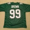 Jerome Brown UNSIGNED CUSTOM Made Green Jersey