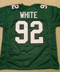 Reggie White UNSIGNED CUSTOM Made Philly Green Jersey