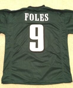 Nick Foles UNSIGNED CUSTOM Made Green Jersey