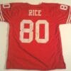 Jerry Rice UNSIGNED CUSTOM Made Red Jersey