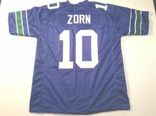 Jim Zorn UNSIGNED CUSTOM Made Blue Jersey