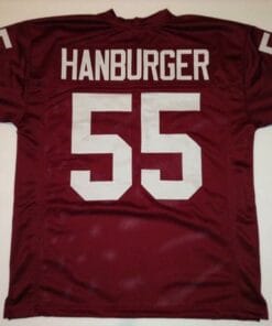 Chris Hanburger UNSIGNED CUSTOM Made Burgundy Jersey