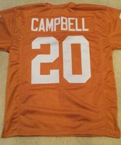 Earl Campbell UNSIGNED CUSTOM Made Burnt Orange Jersey